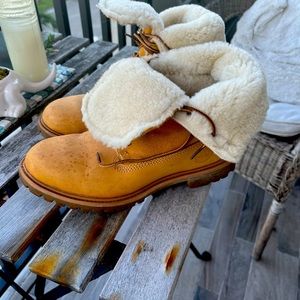 Timberland women leather boots US8